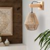 Lampa Ścienna Boho Sznurek Jutowy